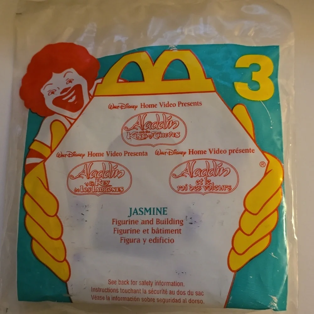 Vintage McDonald’s Aladdin Jasmine Toy – Disney Happy Meal Collectible 1996